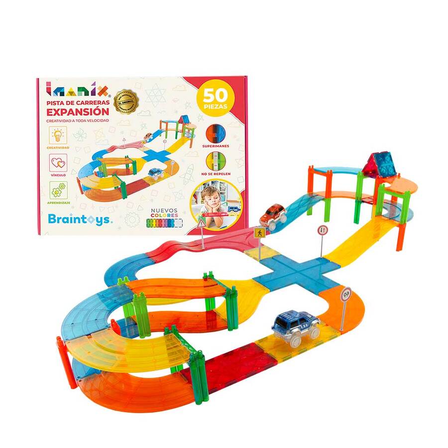 Principal juegos plastico e iman imanix pista de carreras expansion 50 piezas 28748820807722201